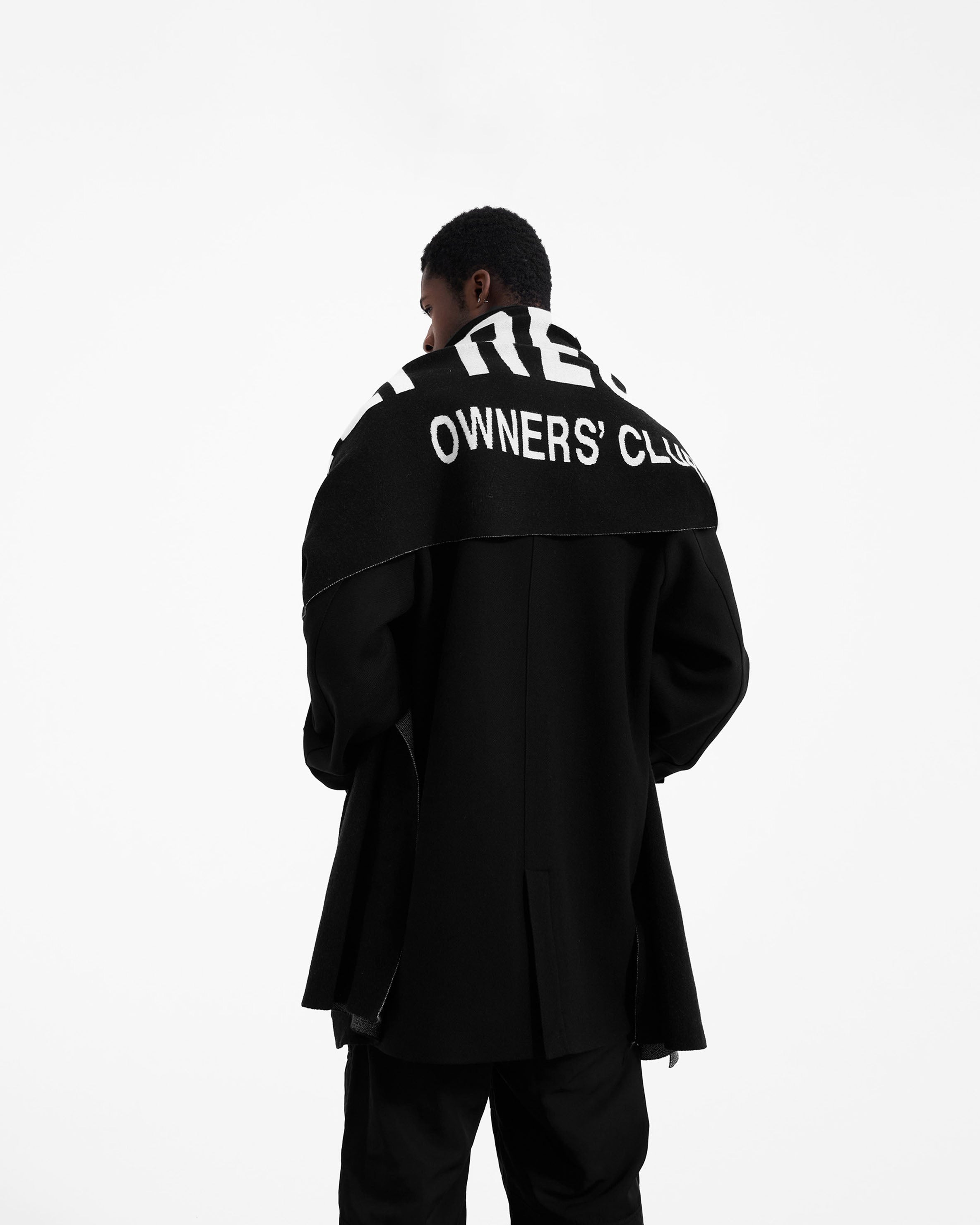 Represent Owners Club Scarf - Premium Black Fashion Scarf for Men & Women - Perfect for Winter, Fall, and Stylish Outfits