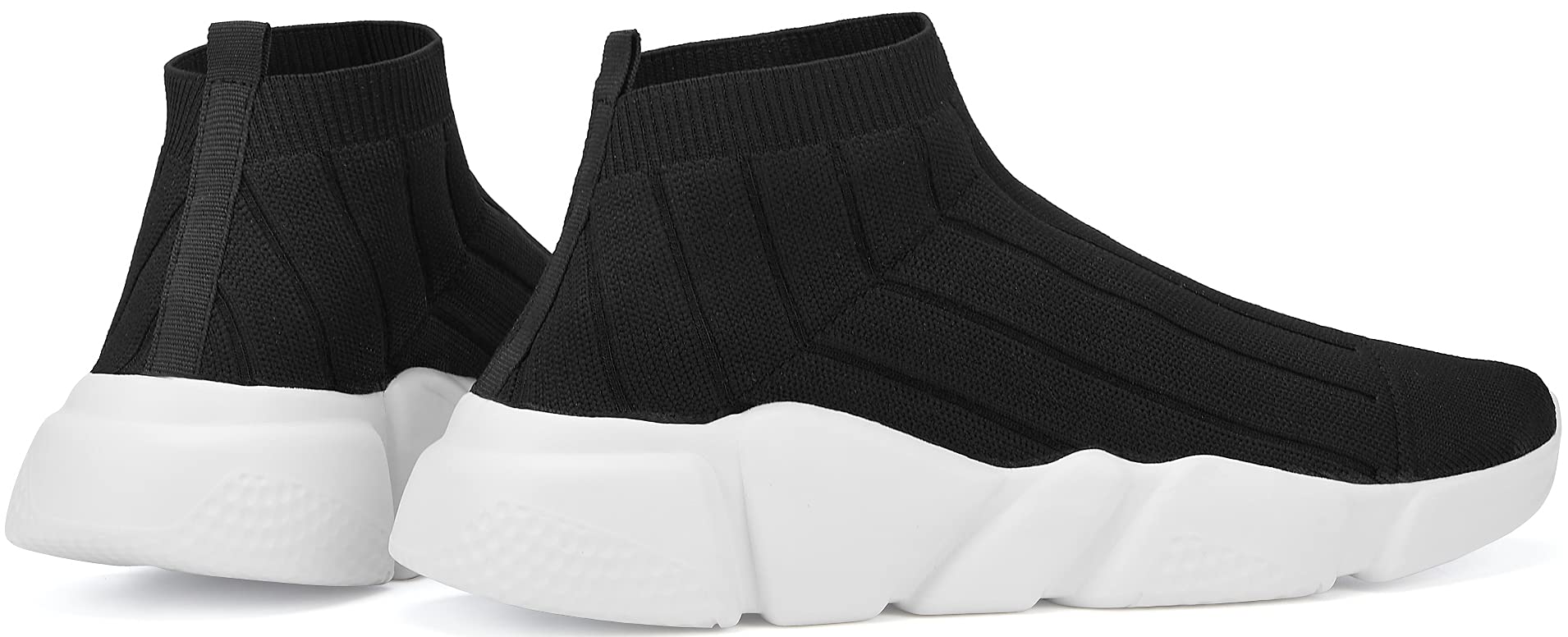 Santiro Men's Breathable Slip-On Sneakers - Lightweight Running, Walking & Gym Shoes for Men - Perfect for Workouts, Casual Wear & Daily Activities