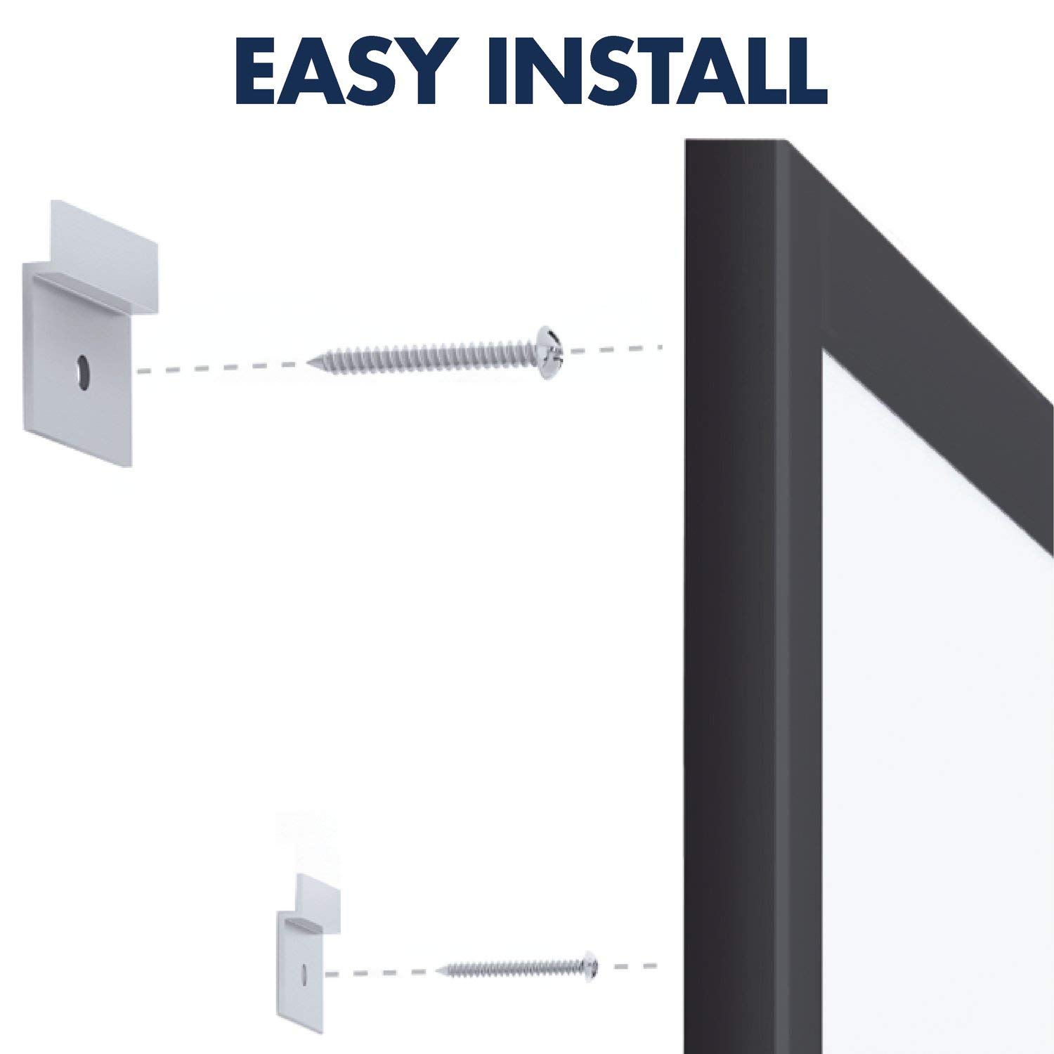 Quartet Magnetic Dry Erase White Board 3' x 2' - Nano-Clean Surface Resists Stains, Black Aluminum Frame (SM533B) - Perfect for Office Meetings, Classroom Teaching & Home Organization