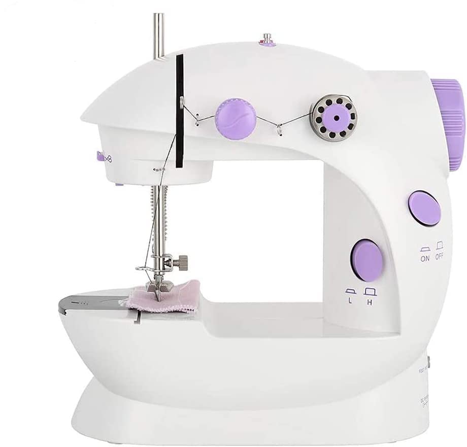 ELINKMALL Lightweight Electric Mini Sewing Machine - Portable Multi-Function Small Sewing Machine for Home DIY, Quilting, Clothes Repair & Craft Projects