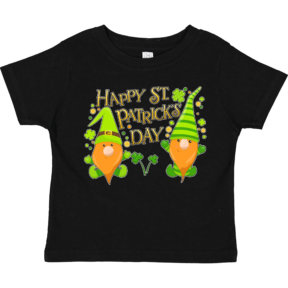 Happy St. Patrick's Day Gnome & Clover Toddler T-Shirt | Cute Irish-Themed Baby Shirt for Boys & Girls | Perfect for St. Paddy's Day Parties & Family Photos