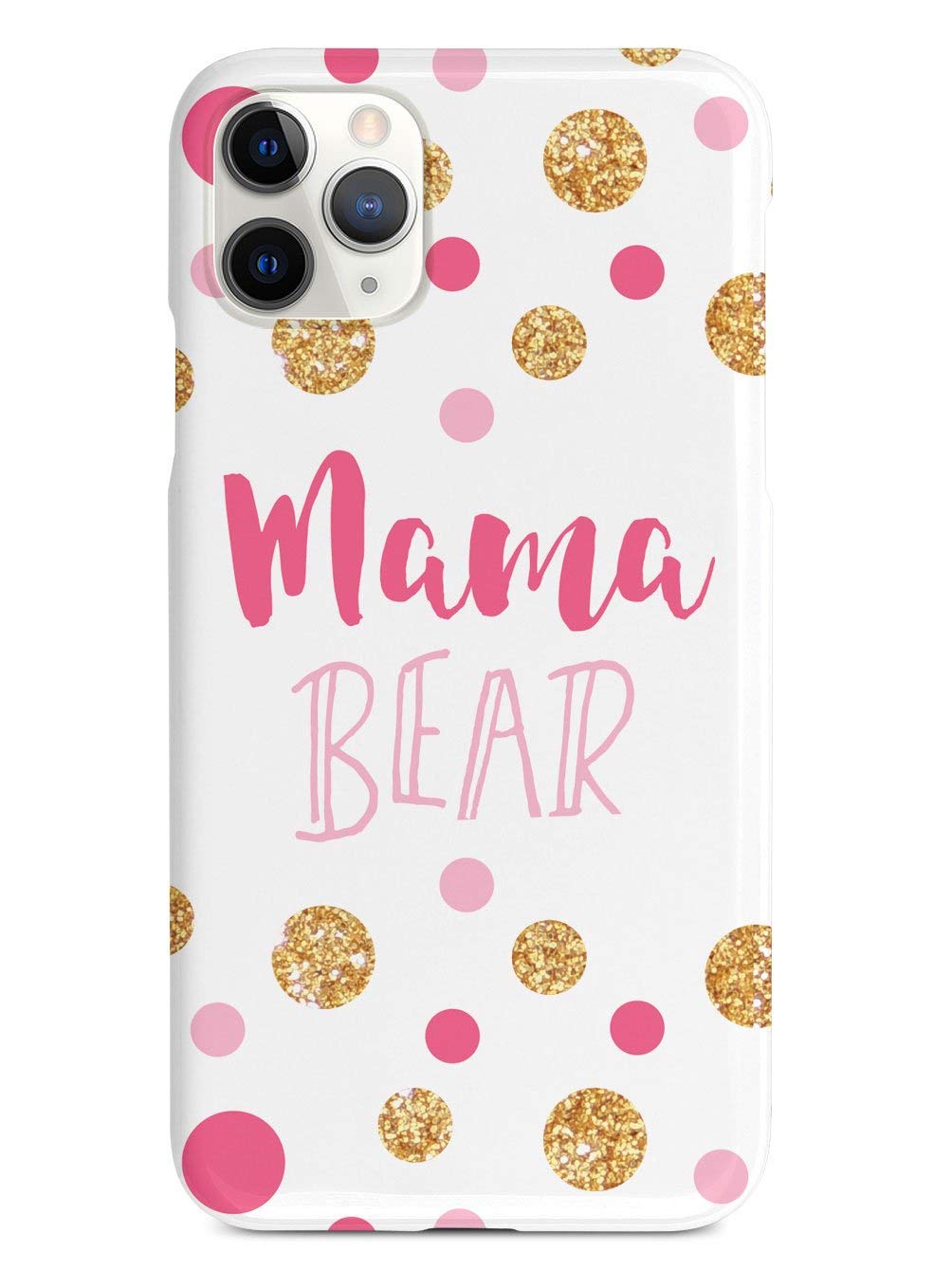 Premium 3D Textured Protective Phone Case for iPhone 11 Pro Max - Shockproof & Anti-Scratch Cover with Mama Bear Design - Perfect for Moms, Daily Use & Travel Protection