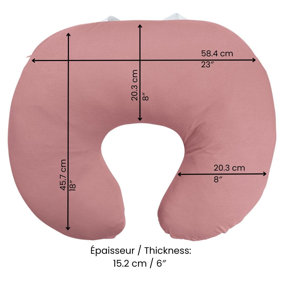 Organic Bamboo Nursing Pillow for Breastfeeding - Soft & Supportive Baby Feeding Cushion - Perfect for New Moms, Pregnancy & Postpartum Comfort (Lotus Design) - Ideal for Nursery, Living Room & Travel Use