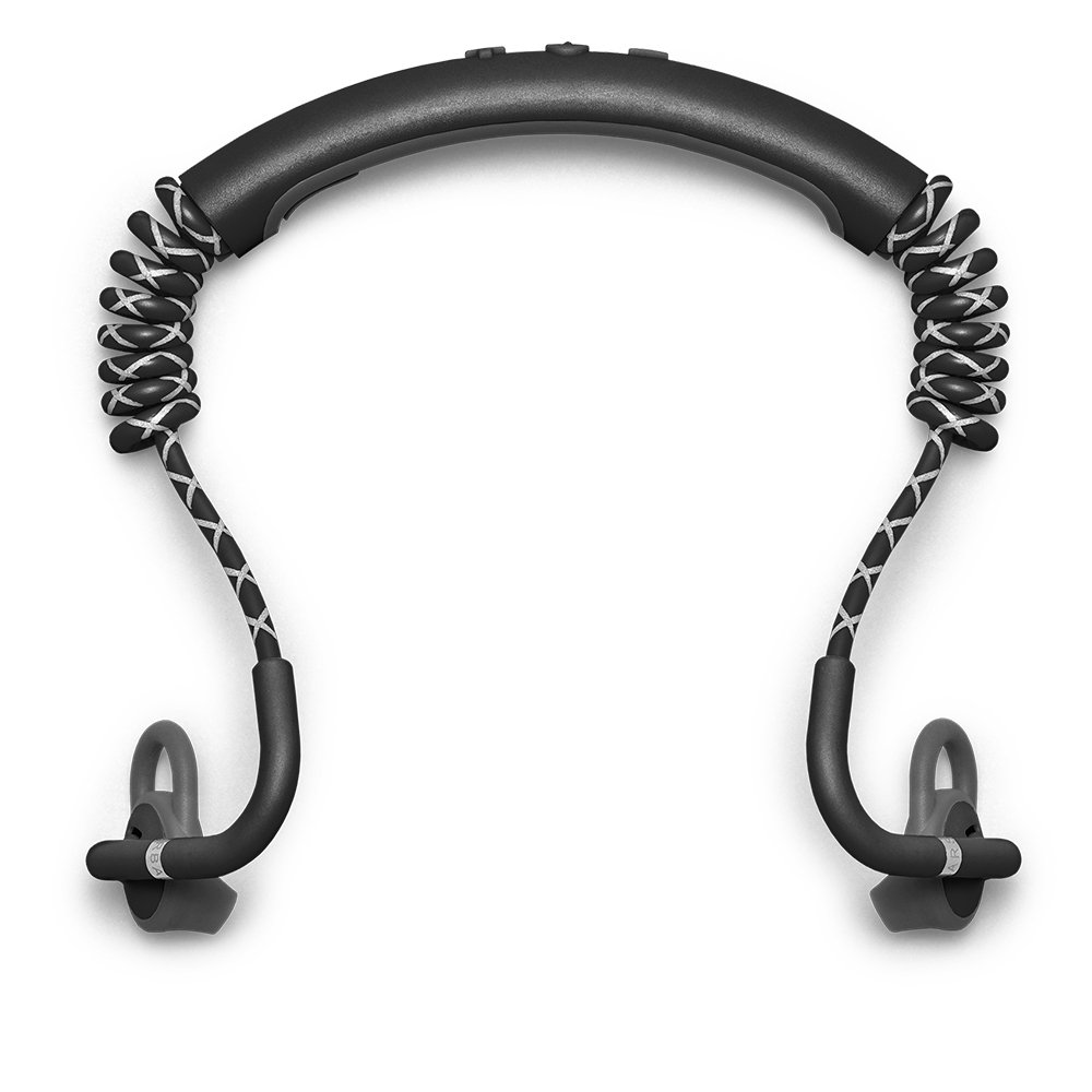 Urbanears Stadion Active Wireless Bluetooth Headphones with Noise Cancellation - Sweatproof & Comfortable for Running, Gym Workouts & Travel (Black)