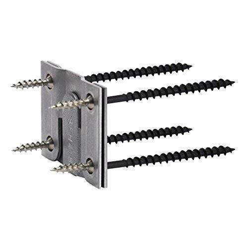 Heavy Duty Interlocking Flush Mount Z Clip Bracket - 2 Pair for Secure Headboard & Picture Frame Installation - Perfect for Bedroom Furniture & Wall Decor