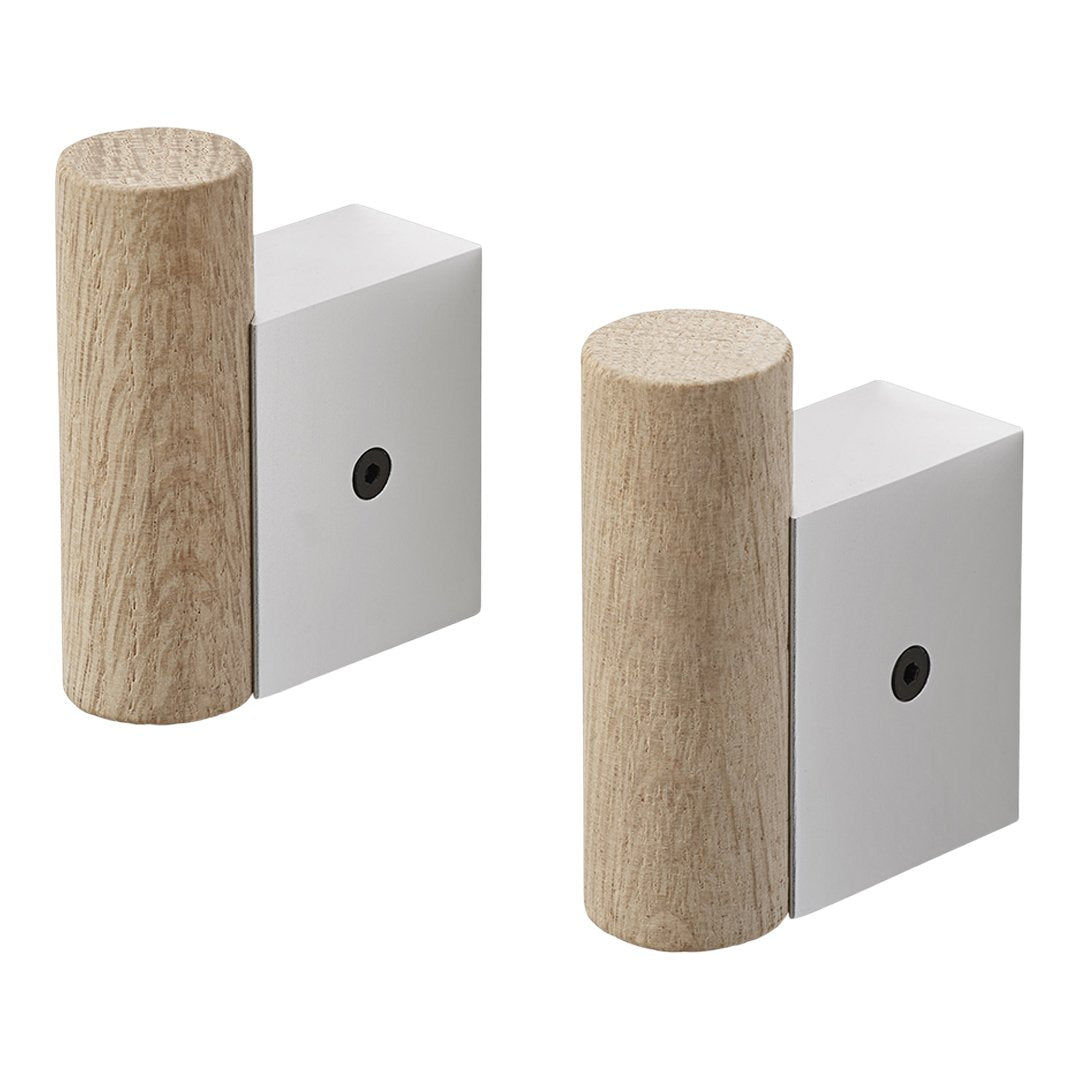 Sturdy Wall Mount Coat Hooks Set of 2 - Space Saving Entryway Organizer for Hats, Bags & Jackets