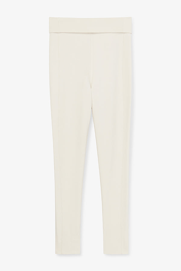 Stella Women's High Waisted Leggings - Washable Ponte Fabric with Pearl Sheen | Perfect for Yoga, Workout & Everyday Wear