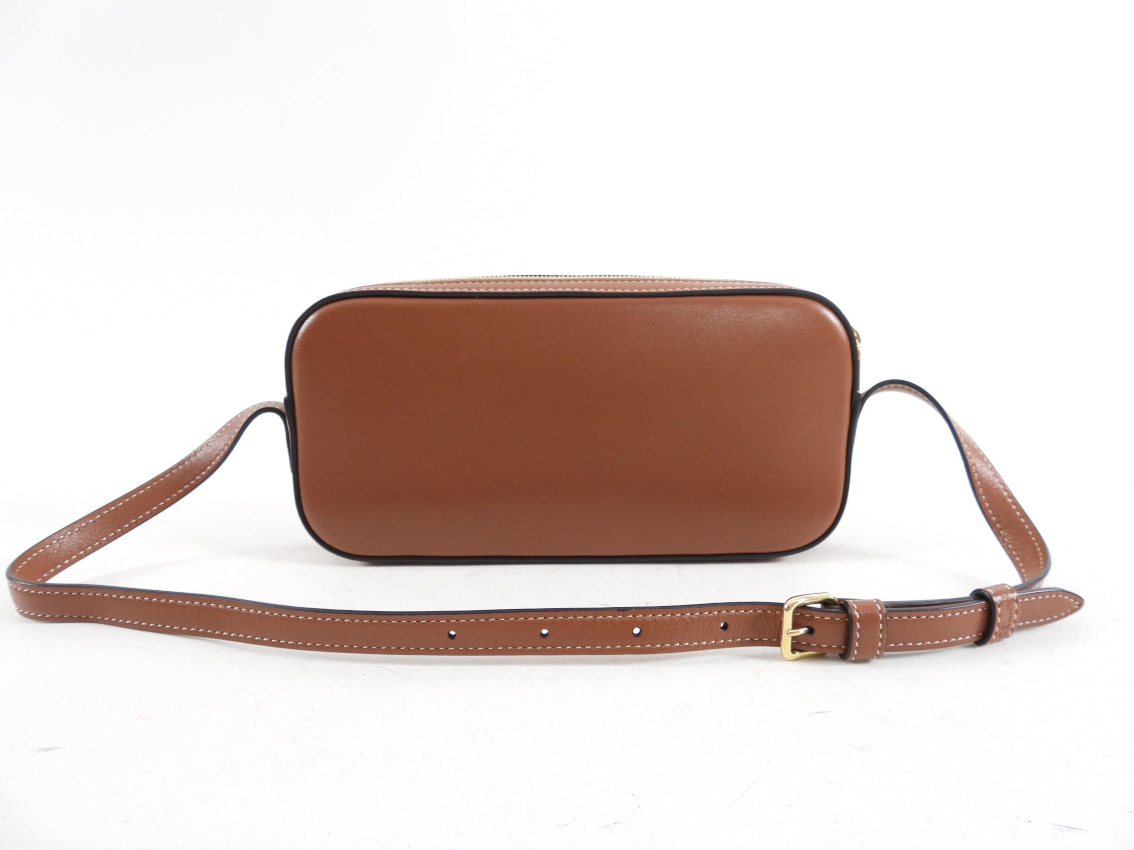 Celine Brown Mini Camera Triomphe Shoulder Bag for Women | Genuine Leather Crossbody Purse | Perfect for Date Night, Travel & Everyday Use