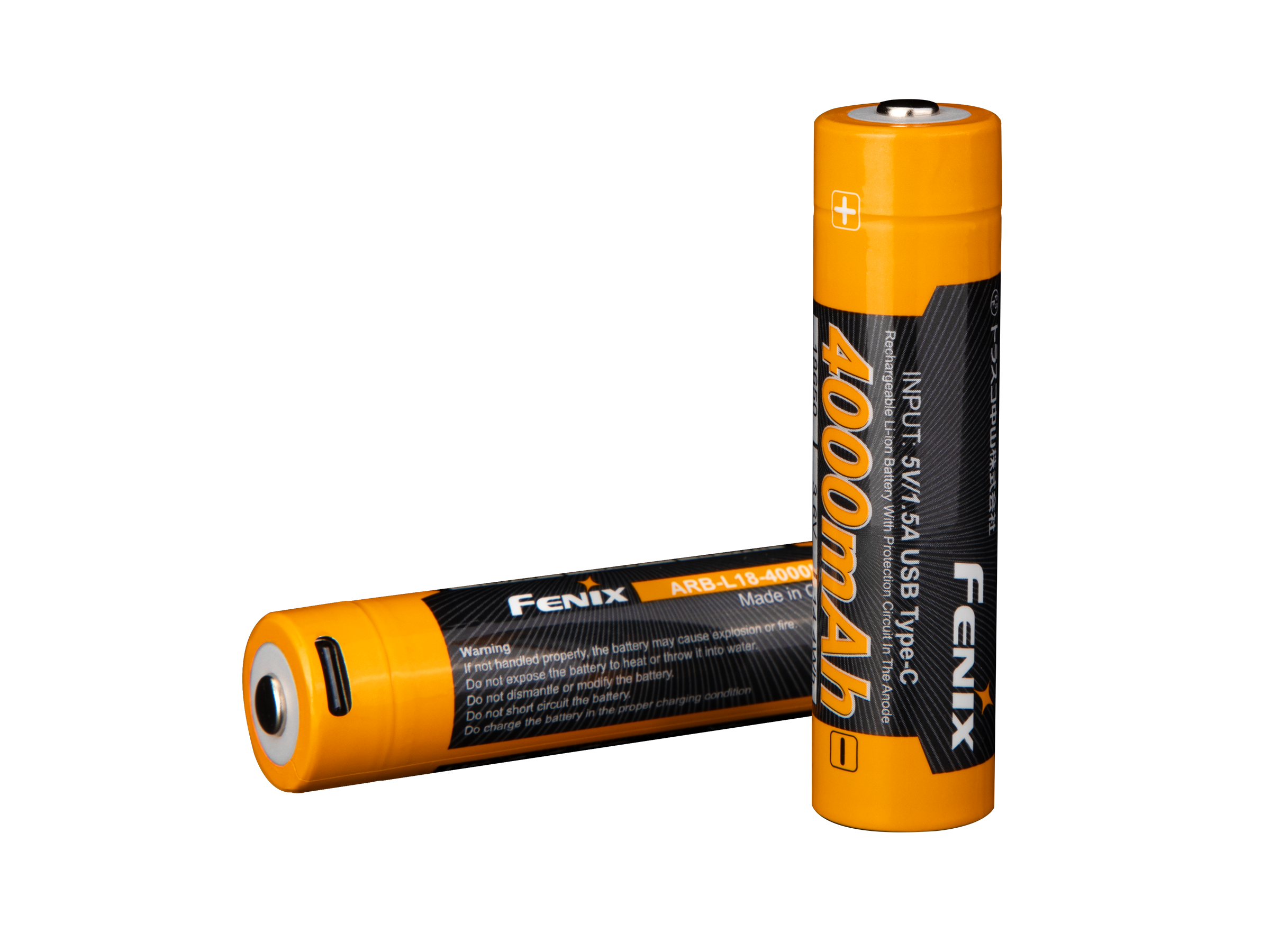 Fenix ARB L18 4000mAh USB Rechargeable 18650 Battery - High Capacity Lithium Ion Battery for Flashlights, Headlamps & Outdoor Gear - Perfect for Camping, Hiking & Emergency Power Backup