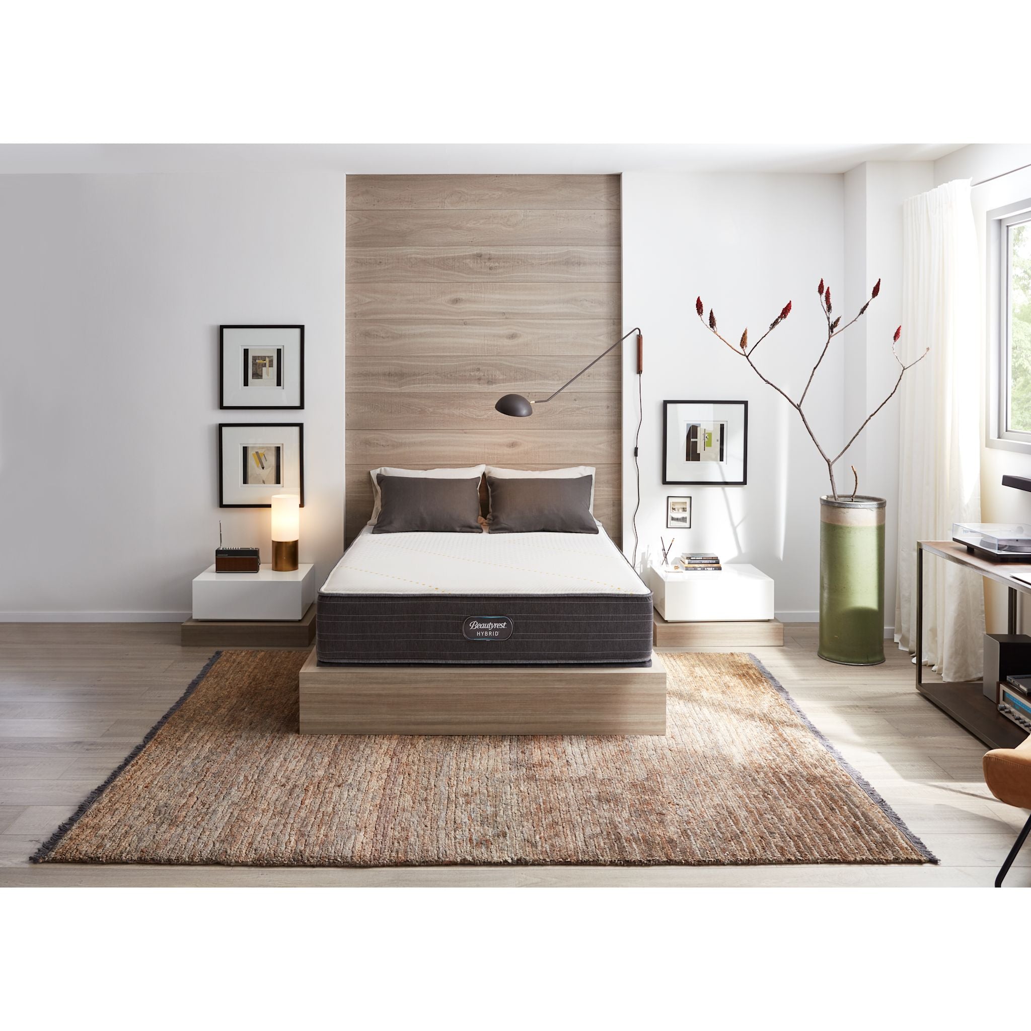 Beautyrest Two Carat II Tight Top Hybrid 13 Inch Mattress - Medium Firm Support for Back & Side Sleepers | Cooling Gel Memory Foam & Pocketed Coil Technology | Perfect for Master Bedroom, Guest Room & Dorm Use