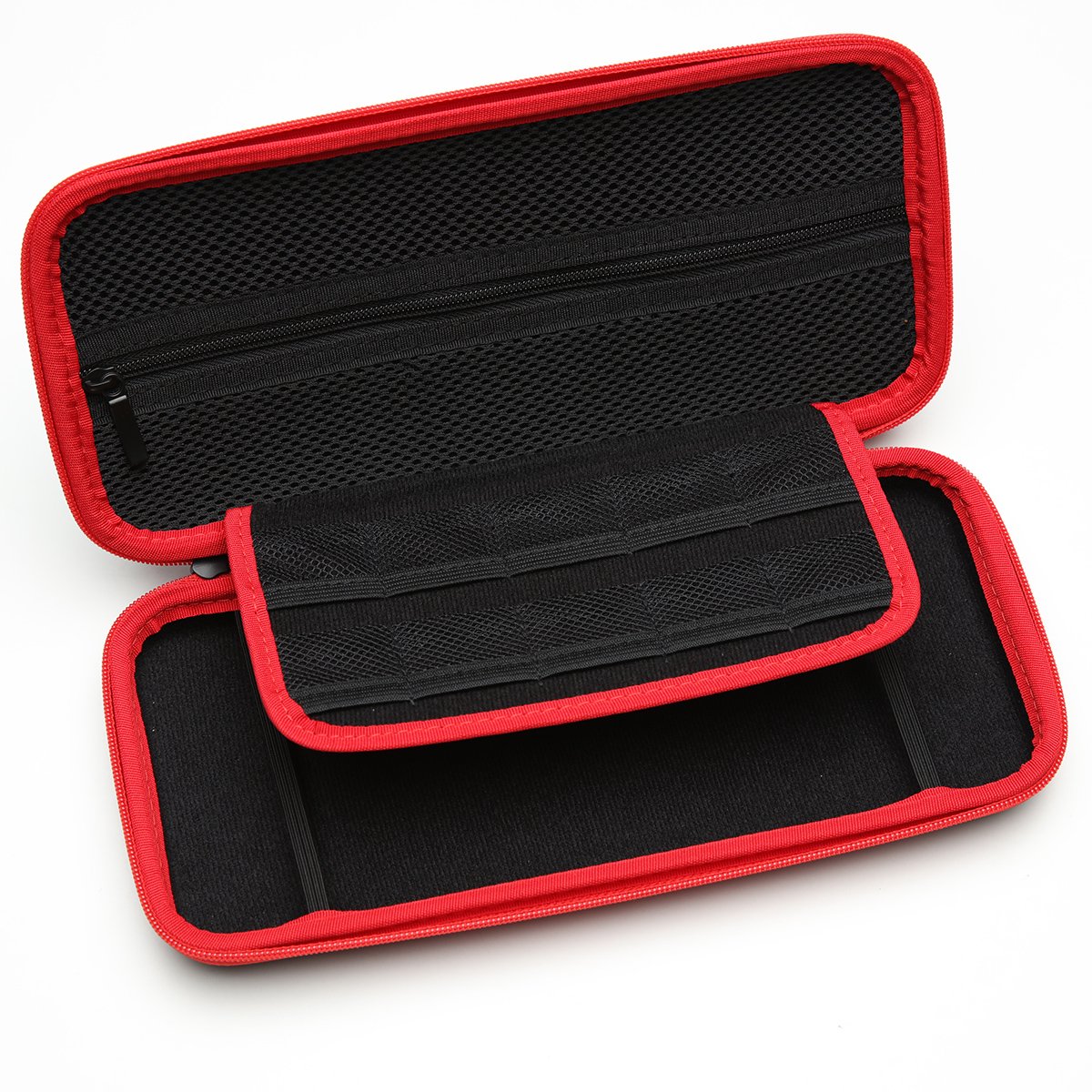 Nintendo Switch Hard Carry Case with 10 Game Cartridge Holders - Protective Shell Pouch for Switch Console & Accessories (Black) - Perfect for Travel, Gaming Parties & On-the-Go Protection