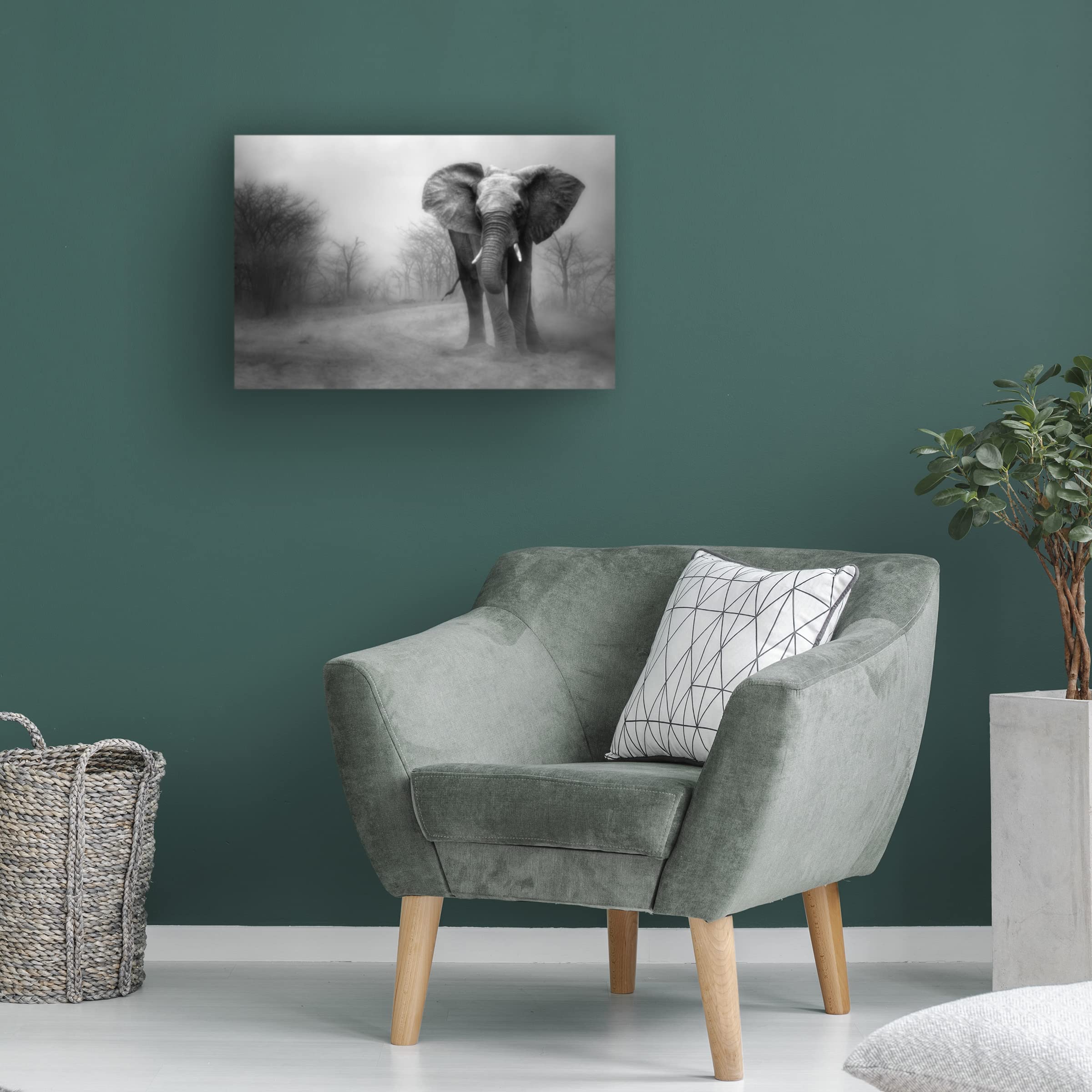 Trademark Fine Art 'The Big One' Canvas Wall Art by Charlaine Gerber - Stunning Ocean Wave Painting for Living Room, Bedroom & Office Decor