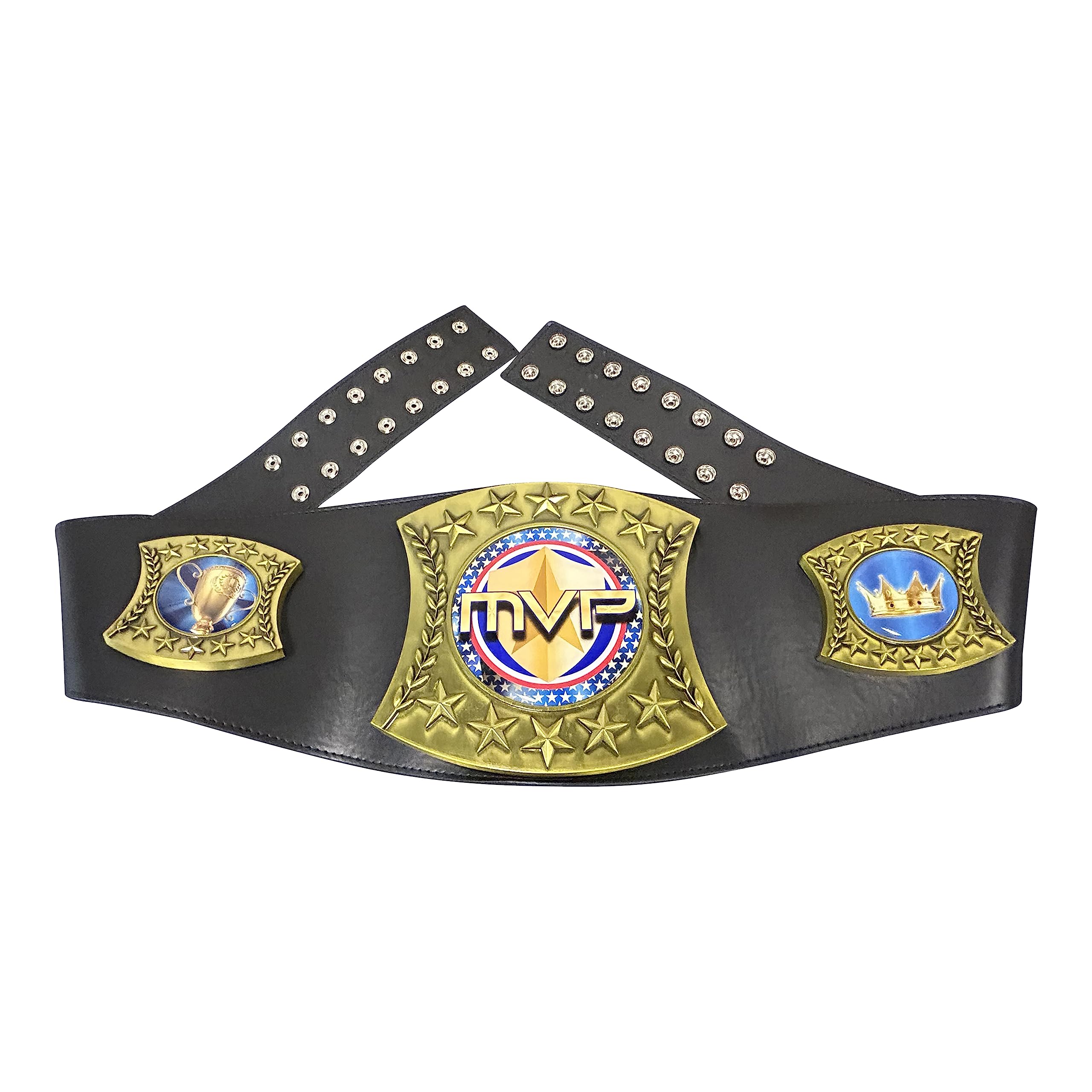 51 Inch Heavy Large Leather MVP Champion Trophy Belt - Most Valuable Player Award for Sports, Wrestling & Competition - Perfect Gift for Champions, Coaches & Athletes