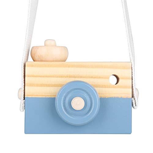 Garosa Mini Wooden Camera Toy - Educational Learning Toy for Babies & Kids with Neck Rope - Pretend Play Photography Prop for Toddlers - Perfect for Role Play, Early Childhood Development & Creative Playtime (8-Pack)