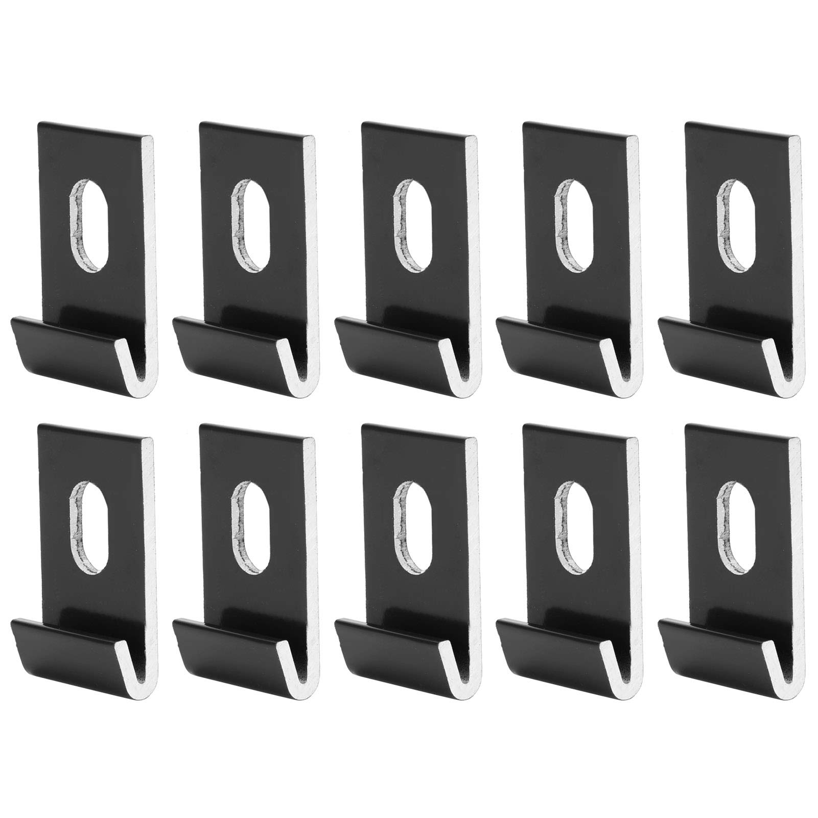 10Pcs Greenhouse Base Clips - Heavy Duty Aluminum Greenhouse Hook Fixings & Fixture Set for Outdoor Gardens, Greenhouses & DIY Projects - Secure Greenhouse Structure in Windy Weather & Extreme Conditions