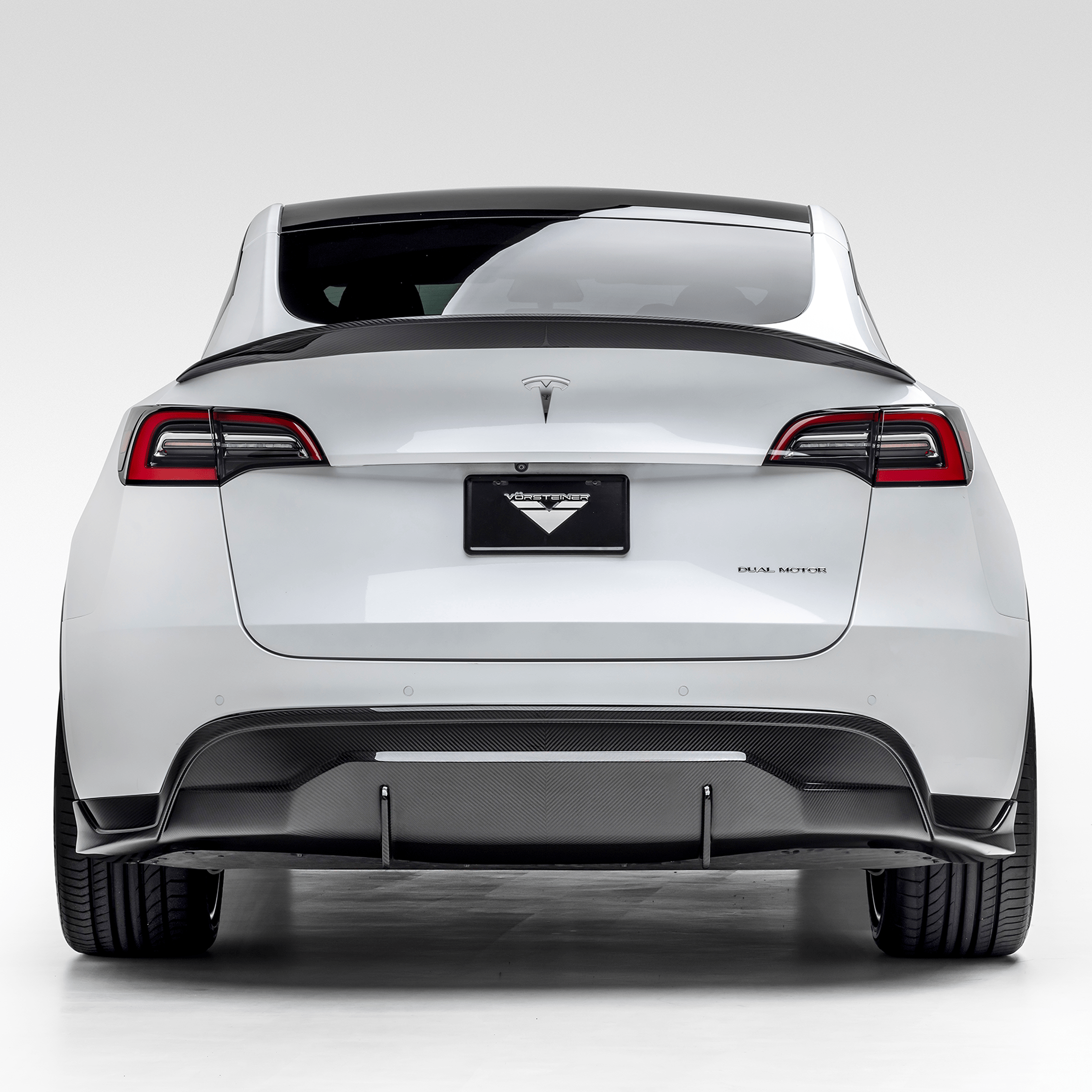 Tesla Model Y Aero Rear Diffuser - Carbon Fiber Spoiler for Improved Aerodynamics & Style | Perfect for Performance Upgrades & Car Enthusiasts