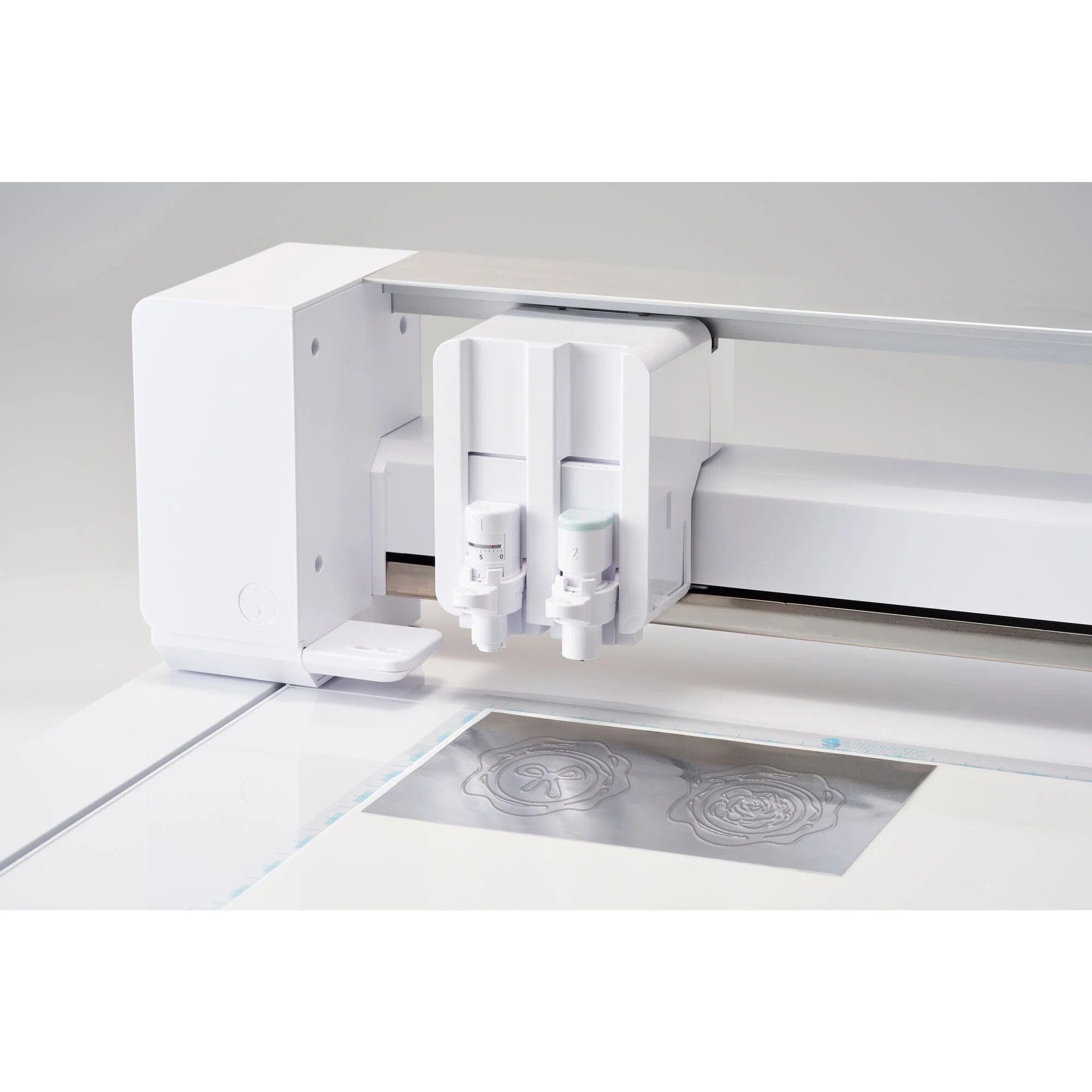Silhouette Curio 2 Electronic Cutting Machine with Flatbed Cutter Base Bundle - Perfect for DIY Crafts, Vinyl Cutting, and Home Decor Projects
