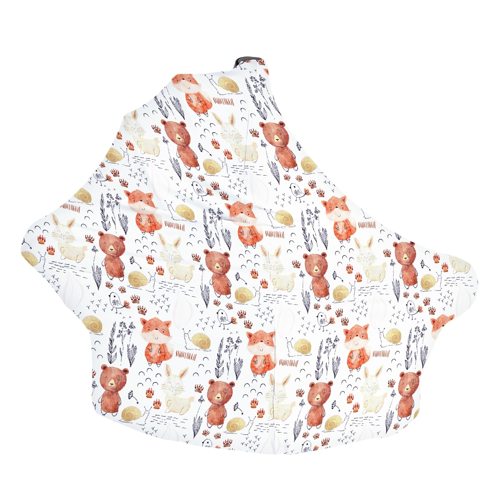Terriboo Nursing Cover - Multi-Use Baby Cover for Breastfeeding, Stroller, Car Seat & High Chair | Unisex Infant Canopy for Boys & Girls (Animal Print) - Perfect for Shopping, Travel & Outdoor Activities