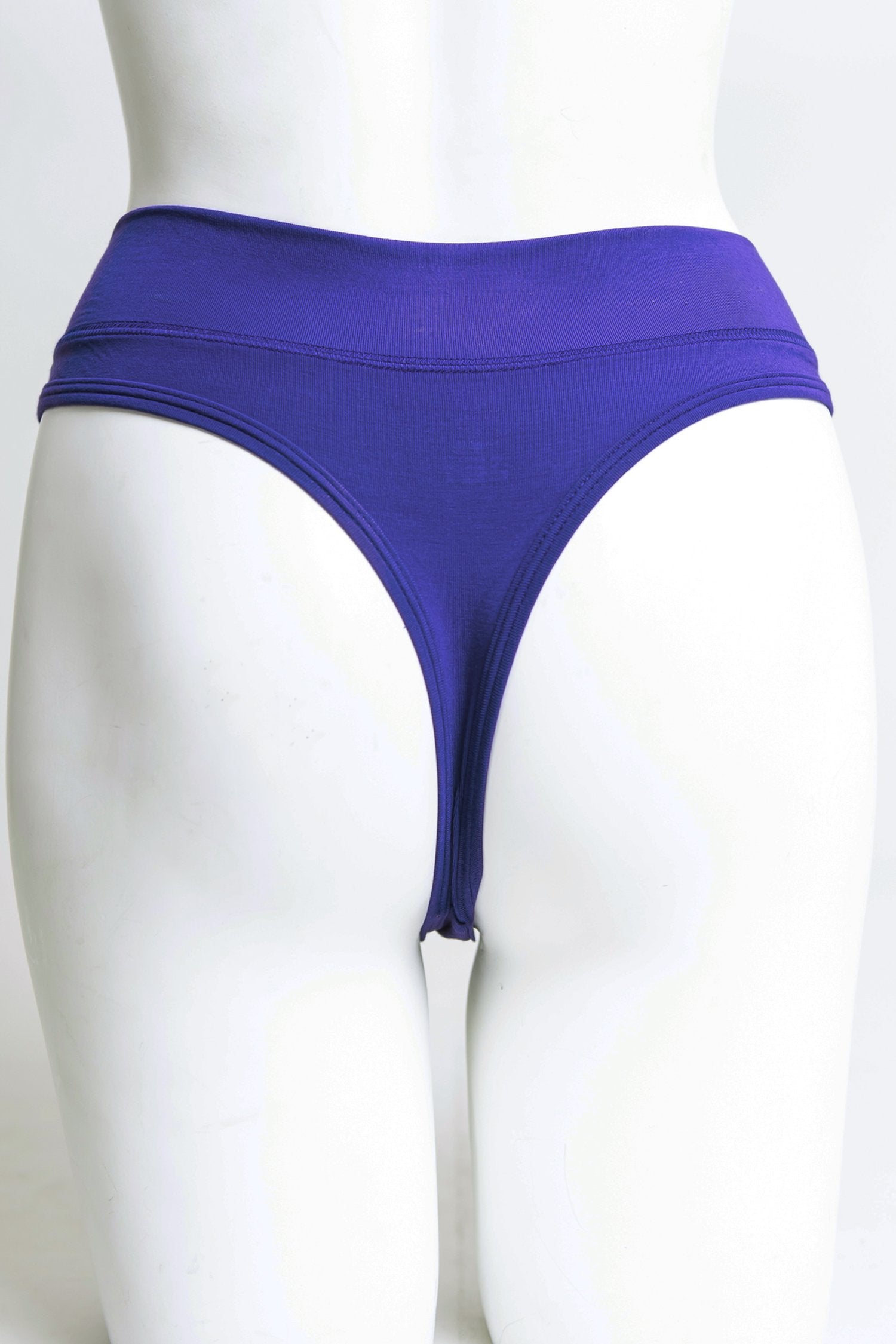 La Thong Violet Bamboo Underwear - Comfortable & Breathable Women's Panties for Yoga, Workout & Daily Wear