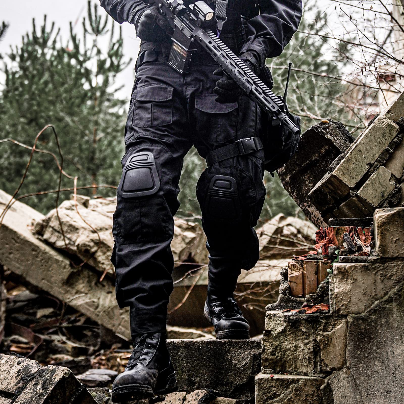 G3 Combat Pants with Knee Pads - Tactical Military Trousers for Men | Ripstop Camo Hunting & Airsoft Pants | Outdoor Adventure, Range Training & Tactical Missions