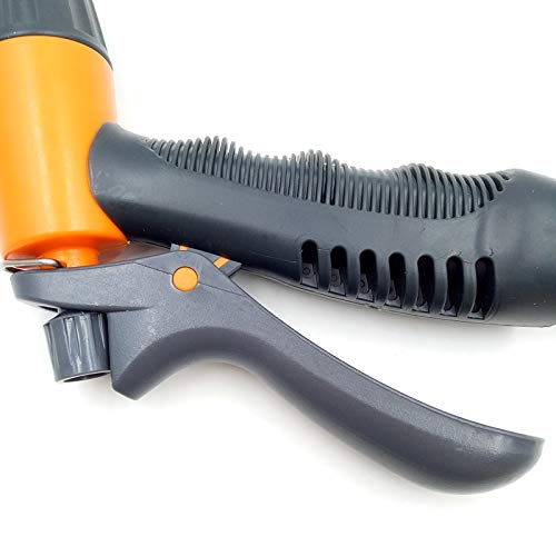 2-Pattern Garden Hose Nozzle Sprayer - Heavy Duty Water Gun for Car Washing, Lawn Watering & Garden Sprinkling | Perfect for Outdoor Cleaning, Plant Care & Vehicle Maintenance