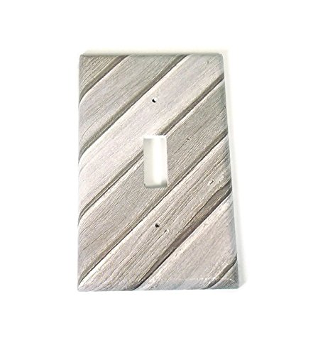 Gray Single Light Switch Plate Cover - Durable and Stylish Wall Plate for Home and Office Decor (286S) - Perfect for Living Rooms, Bedrooms, and Hallways
