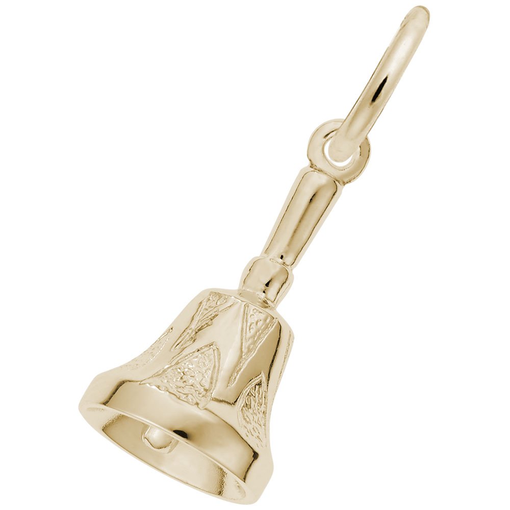 Hand Bell Charm for Jewelry Making - Silver & Gold Bracelet & Necklace Charms - Perfect for DIY Crafting, Gifts, and Fashion Accessories