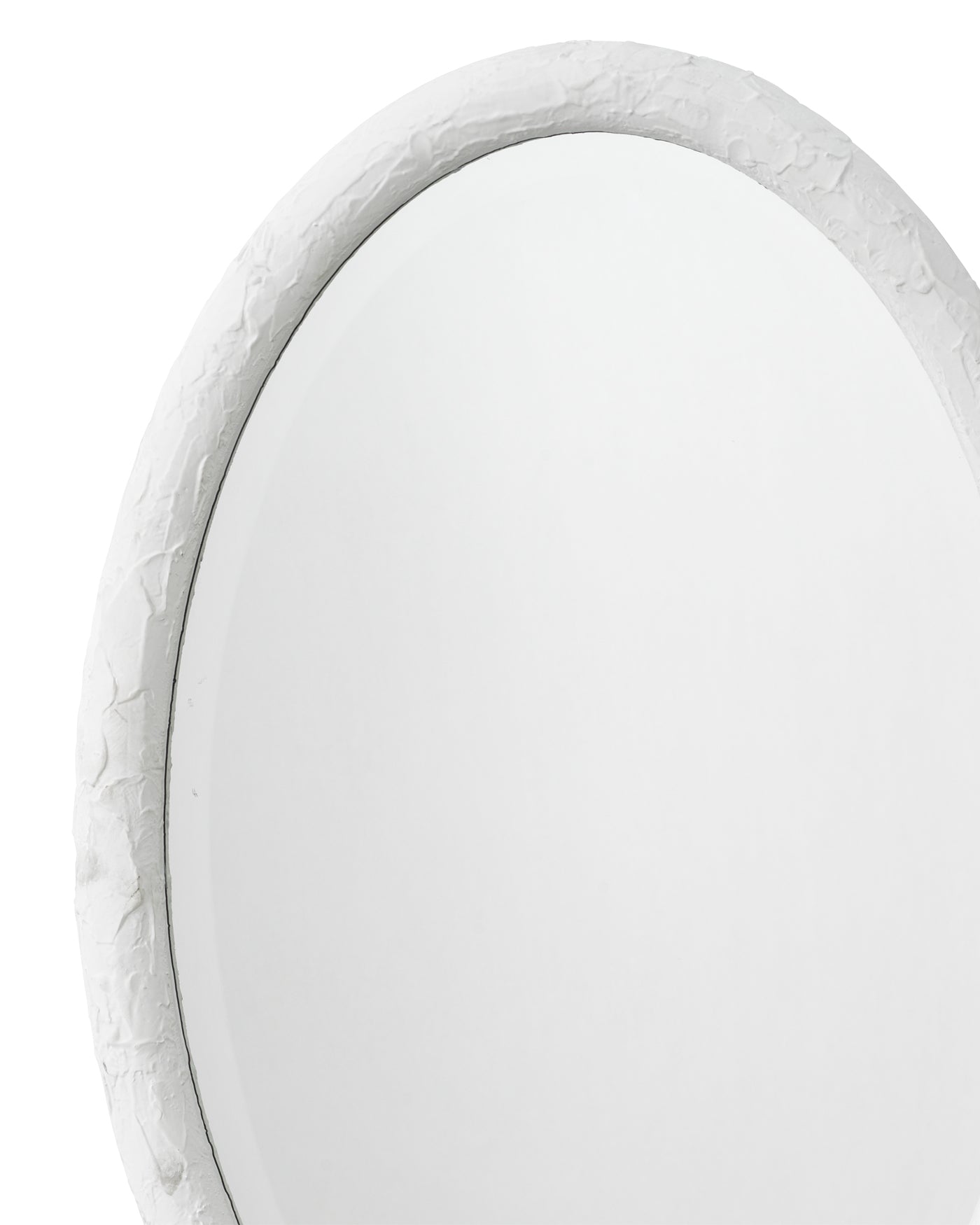 Oval Wall Mirror White - Modern Decorative Bathroom & Bedroom Vanity Mirror - Perfect for Home Decor, Makeup, and Dressing Room
