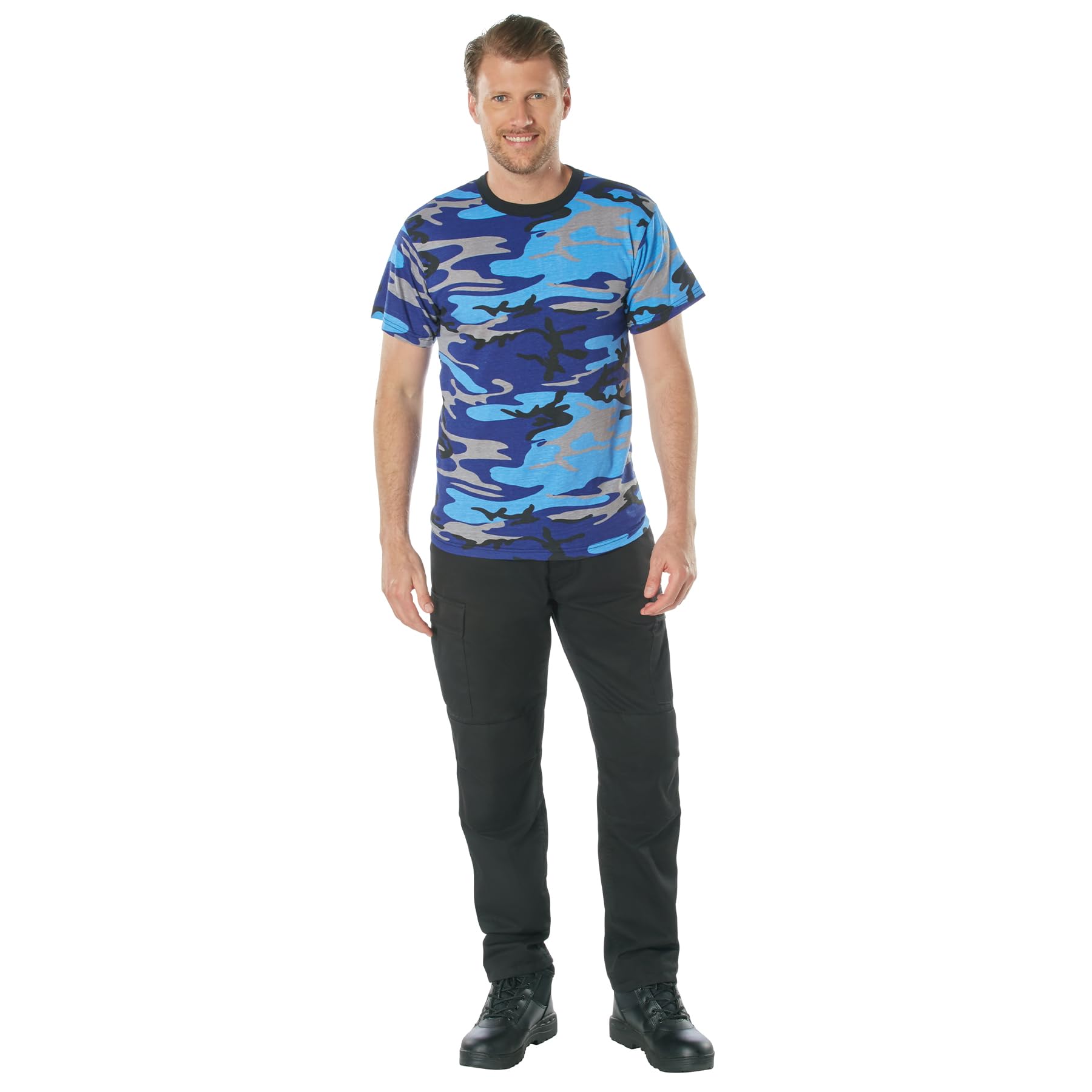 Rothco Camo T-Shirt - Durable Military Style T-Shirt for Men | Comfortable Cotton Blend | Perfect for Hunting, Outdoor Adventures & Casual Wear