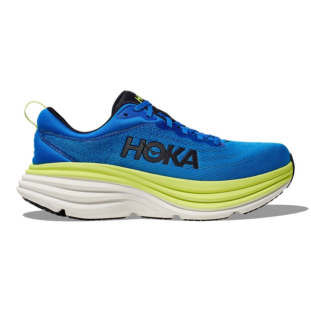Hoka Men's Bondi 8 Running Shoes - Lightweight Cushioned Sneakers for Marathon, Jogging & Walking - Breathable Mesh Upper with Maximum Support & Comfort