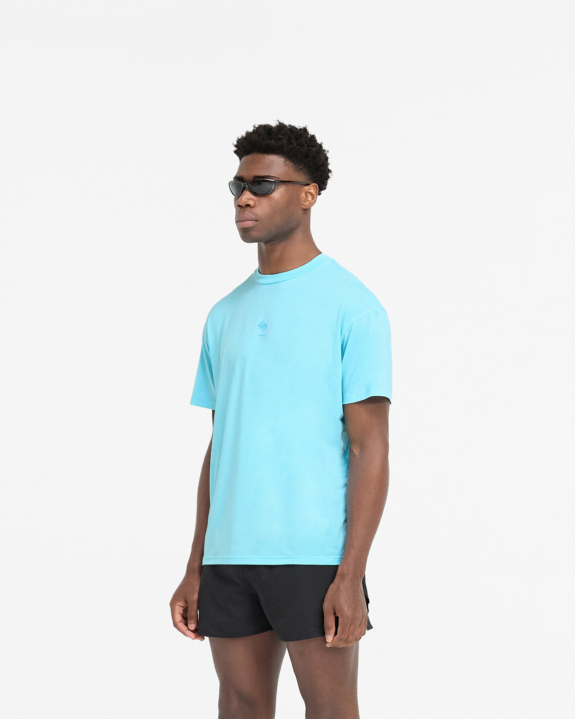 247 Oversized T-Shirt for Men & Women - Ultra Blue Comfort Fit Casual Tee - Perfect for Lounge, Gym, and Everyday Wear