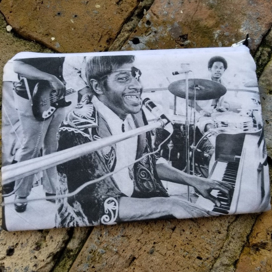 James Booker at Jazz Fest Medium Zipper Bag - Durable & Stylish Music Festival Accessory for Concerts, Travel & Everyday Use