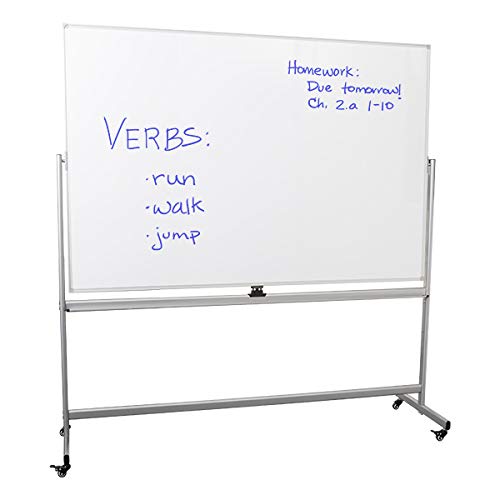 Learniture Double-Sided Mobile Magnetic Whiteboard 48