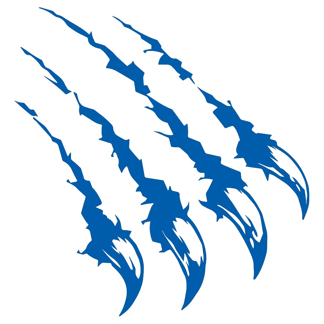 Premium Waterproof Vinyl Decal Stickers (Set of 2) - Azure Blue Claw Scratch Design for Laptops, Phones, Helmets, Cars & Home Decor | Durable Adhesive for Walls, Mugs, Tumblers & Bumpers - Perfect for Personalization and DIY Projects