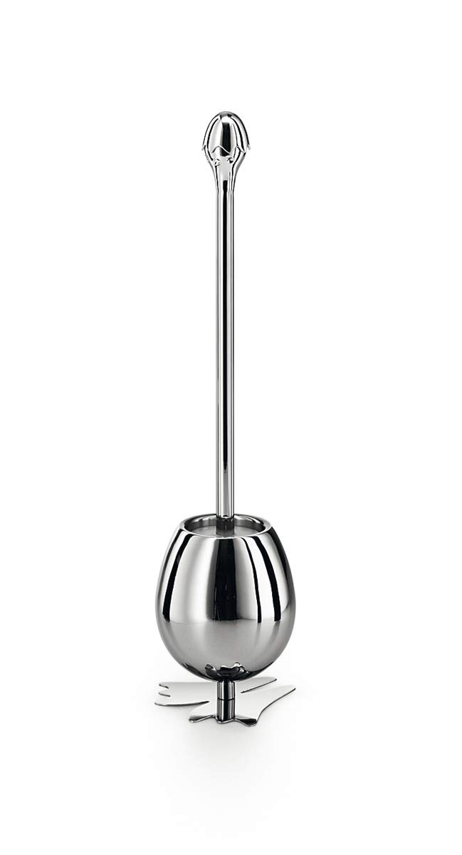 Skoati Modern Toilet Brush Holder with Stand - Vovo Style Bathroom Organizer for Home, Office, and Hotel Use
