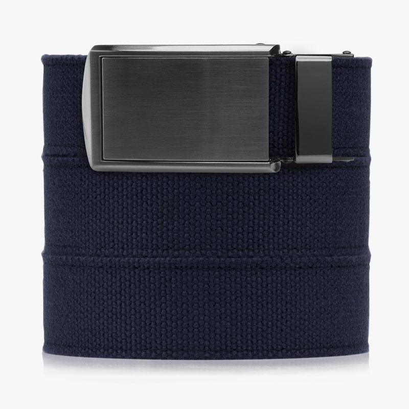 Custom Navy Canvas Belt for Men & Women - Adjustable & Durable Fashion Accessory for Casual, Work & Outdoor Activities