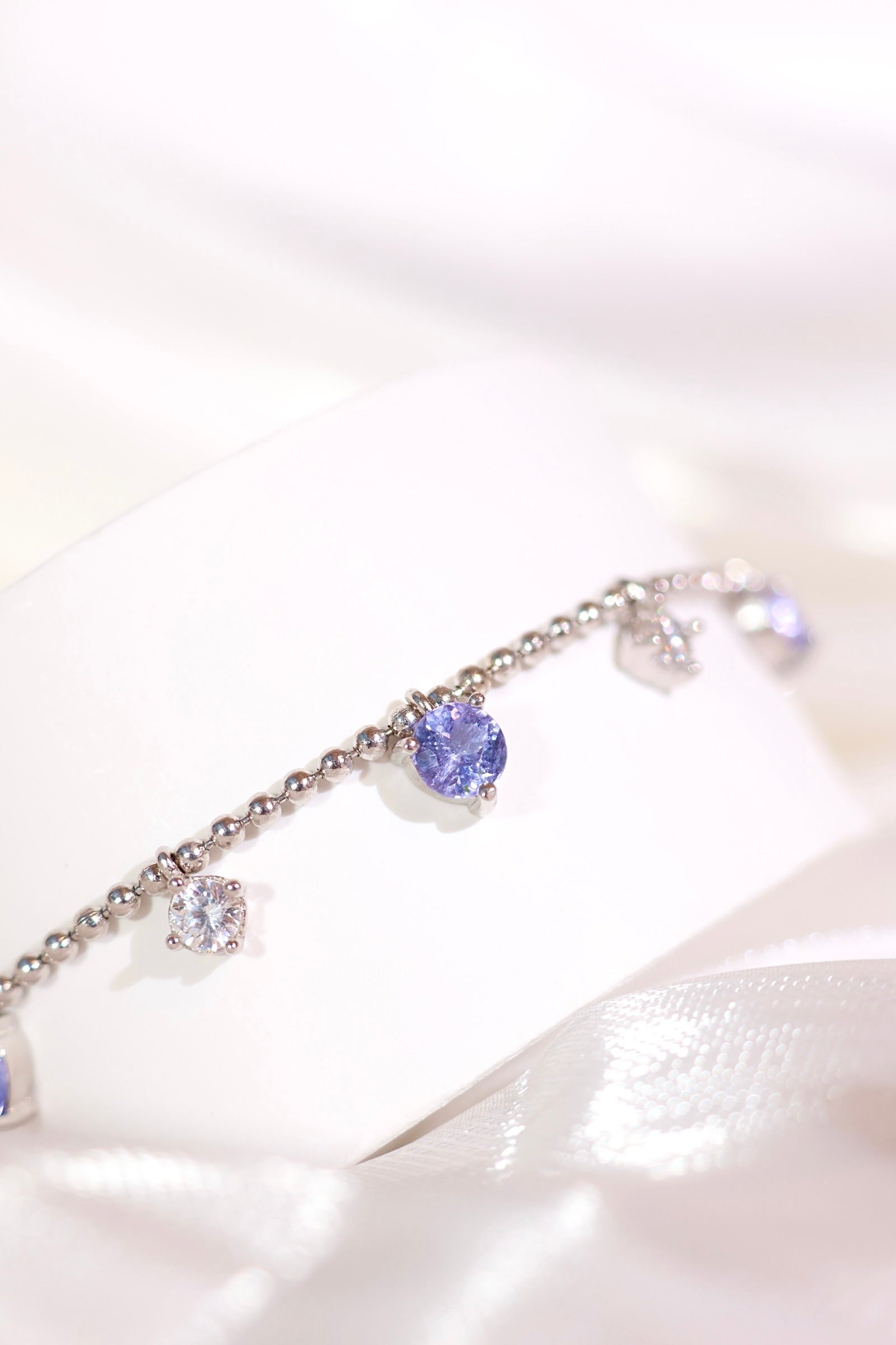 12-Piece Tanzanite Gemstone Bracelet Set for Women - Elegant Handmade Jewelry Gift for Birthday, Anniversary & Special Occasions