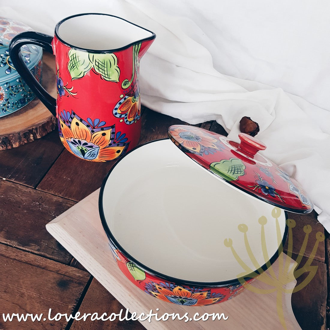 Vibrant Colorful Glass Pitchers - 50% Off Clearance Sale - Perfect for Iced Tea, Lemonade & Summer Beverages