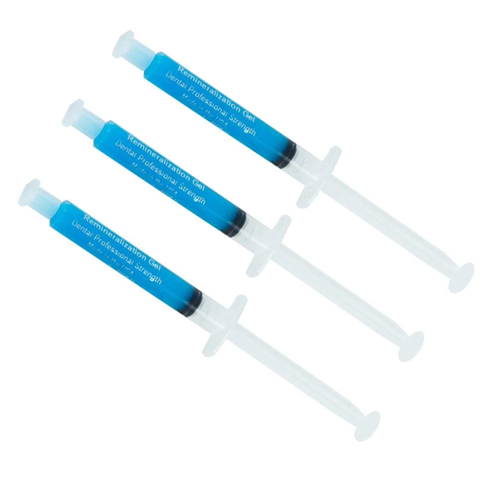 Professional Teeth Whitening Kit with 3ml 35% Carbamide Peroxide Gel & 3ml Remineralization Gel - Includes 2 Custom Mouth Trays & Syringe Dispensers for At-Home Dental Care & Bright Smile Maintenance