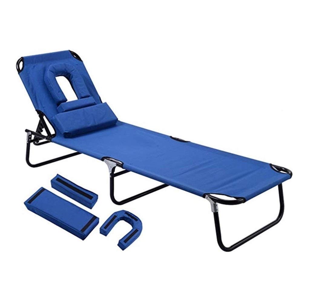 Patio Furniture Sun Loungers Outdoor Folding Rattan Chair - Wicker Poolside Beach Lounger for Balcony, Courtyard, Garden & Swimming Pool Relaxation (189x56x27cm)