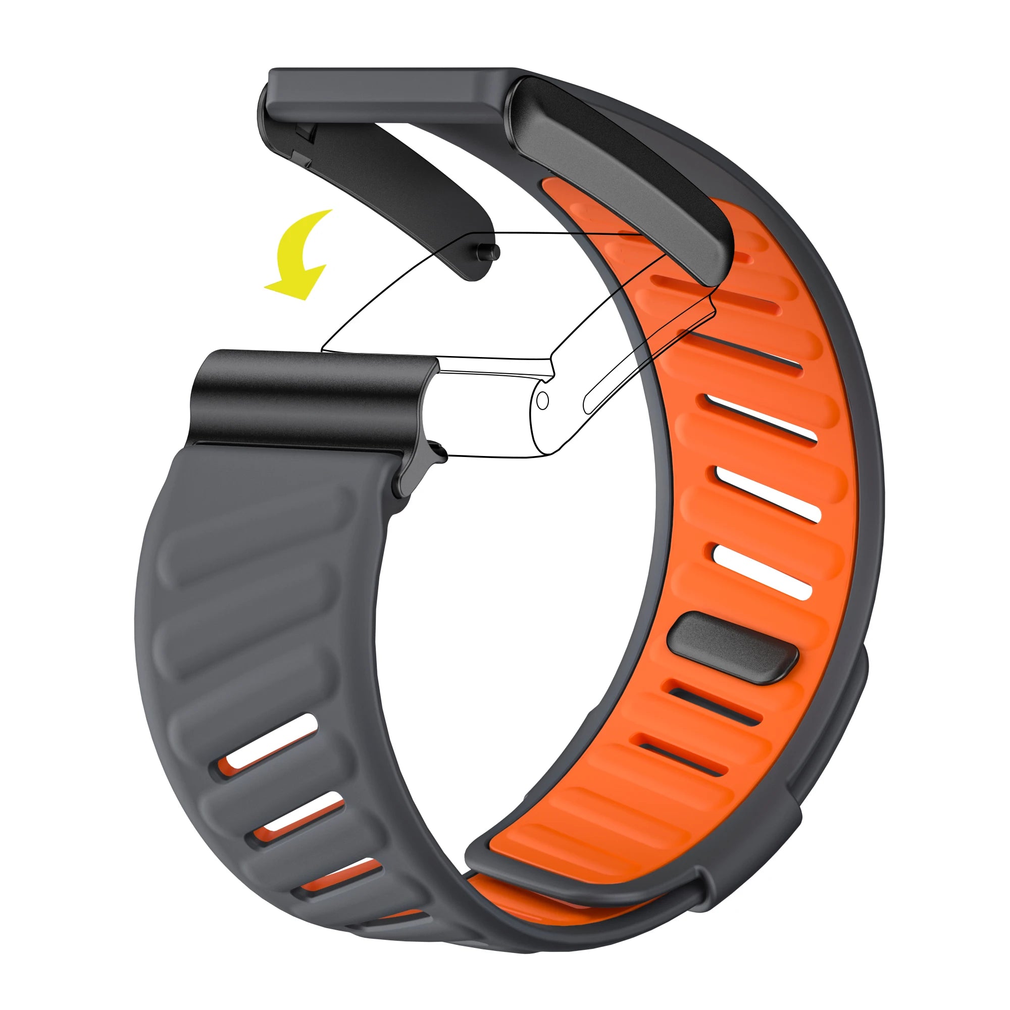 Premium Silicone Sports Straps for Whoop 4.0 & 3.0 - Comfortable, Durable Fitness Bands for Running, Cycling & Workouts