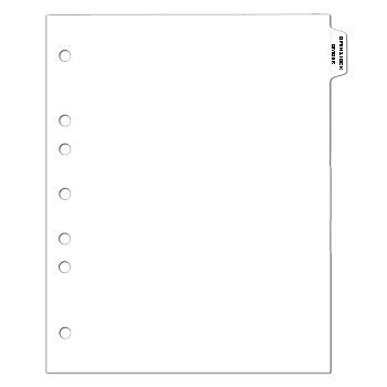 Heavy Duty Plastic Ring Binder Dividers with Side Tabs - 1/9 Cut, Tab Position 1, US Letter Size, Pack of 10 (2620-65) - Perfect for Medical Charts, Office Organization & School Binders