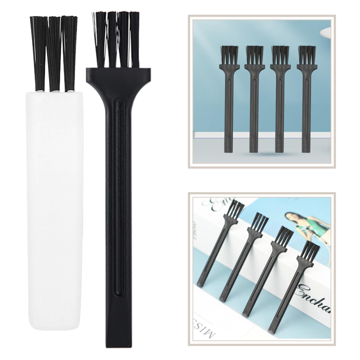 150 Pcs Electric Shaver Cleaning Brush Set - Small Razor & Trimmer Cleaning Brushes for Hair Clippers - Perfect for Home, Salon & Travel Grooming Accessories
