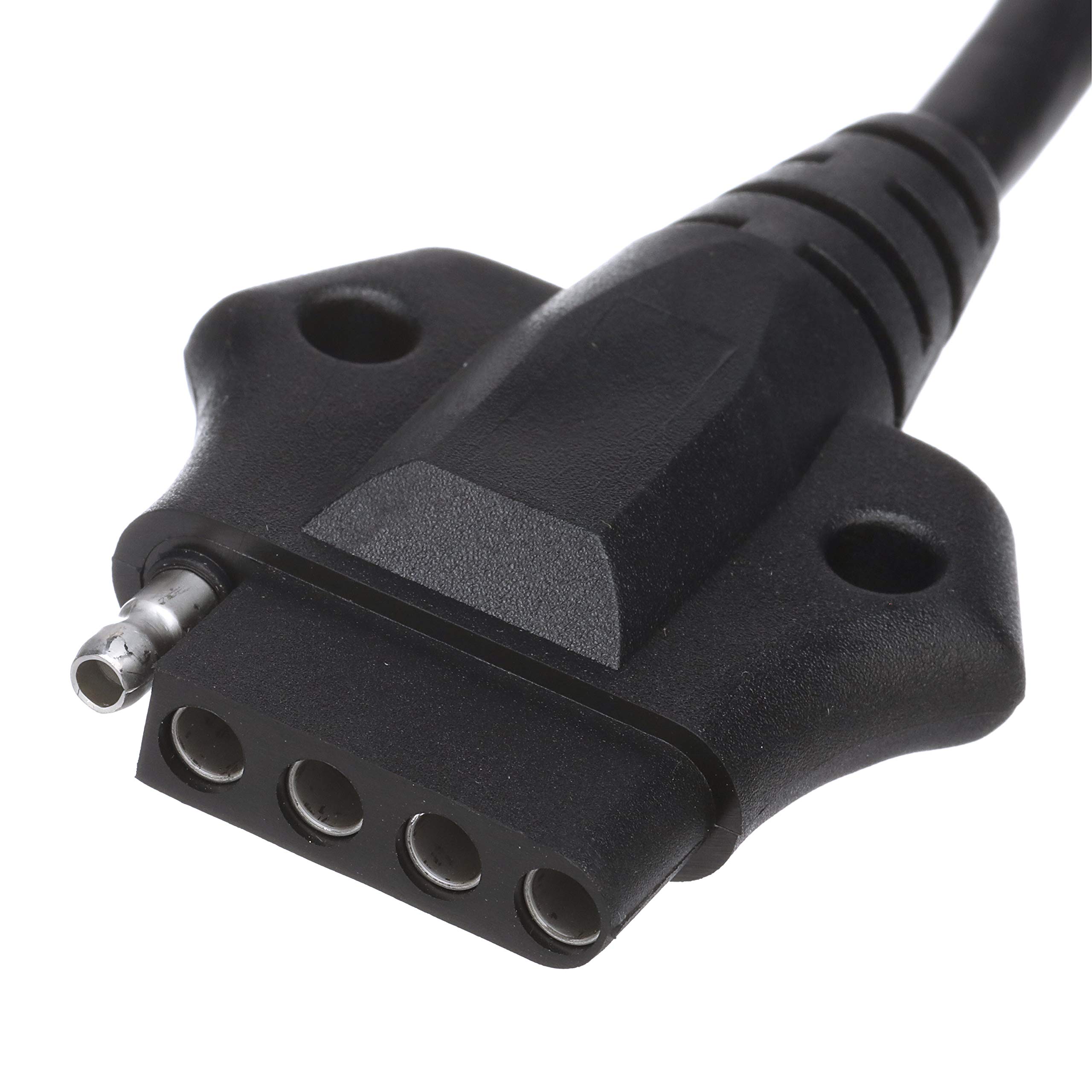 Seachoice 7-Way Trailer Wiring Connector - Heavy Duty Towing Plug for Boat, RV & Utility Trailers - Weatherproof & Corrosion Resistant for Outdoor Use