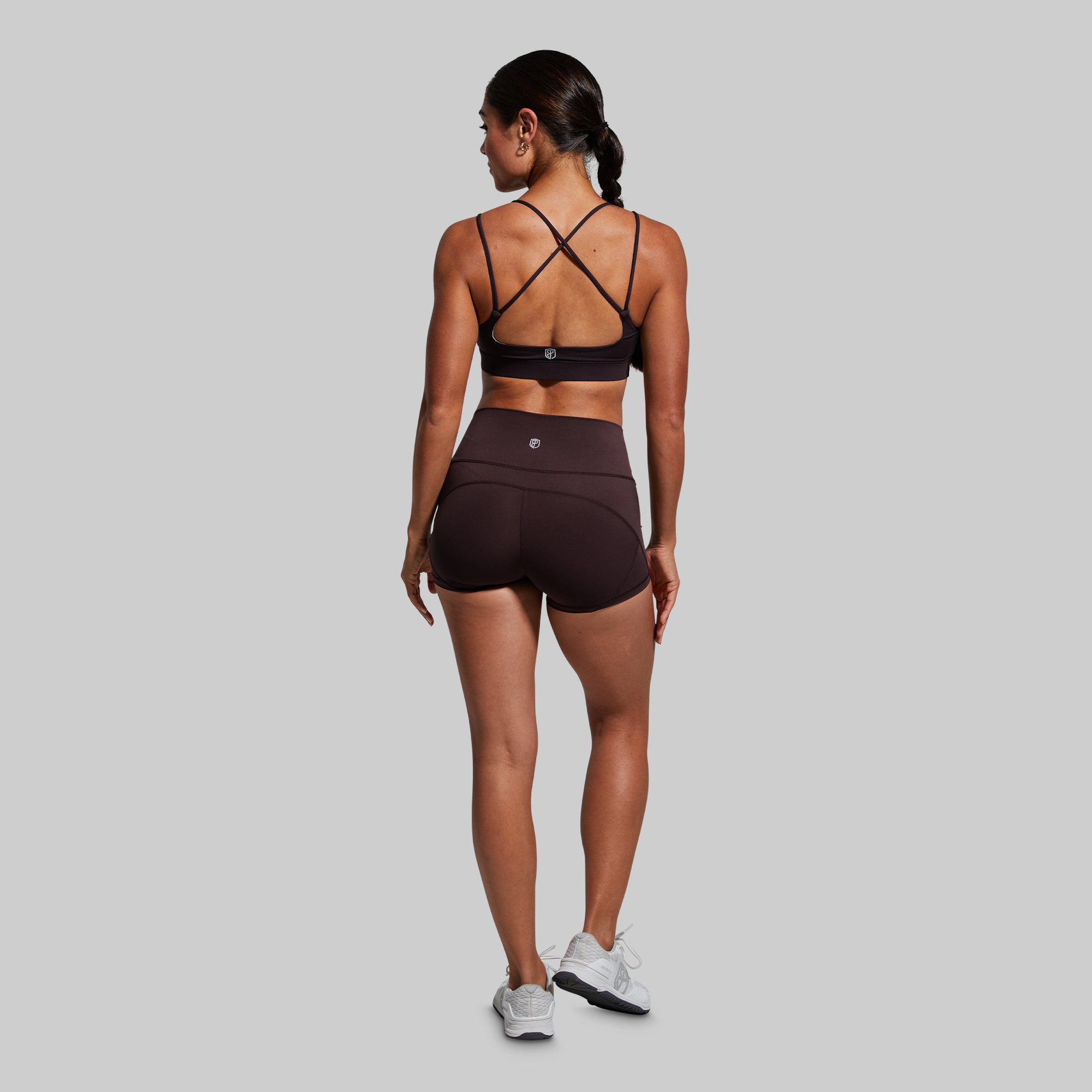 Sexy High Waisted Booty Shorts for Women - Deep Plum Color | Perfect for Gym, Yoga, Beach & Summer Outfits