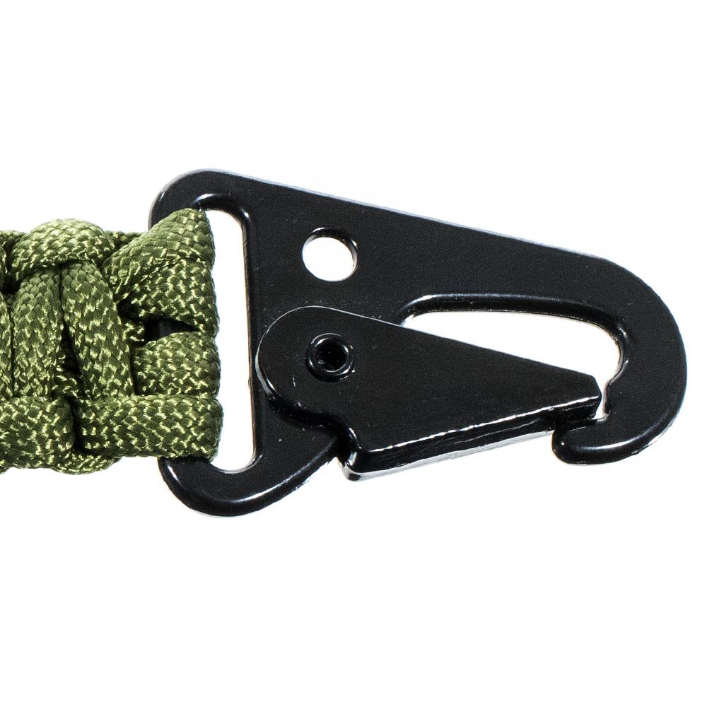 7-Strand Paracord Survival Rope Keychain with Carabiner & Bottle Opener - Emergency Outdoor Gear for Camping, Hiking, EDC & Survival Kits
