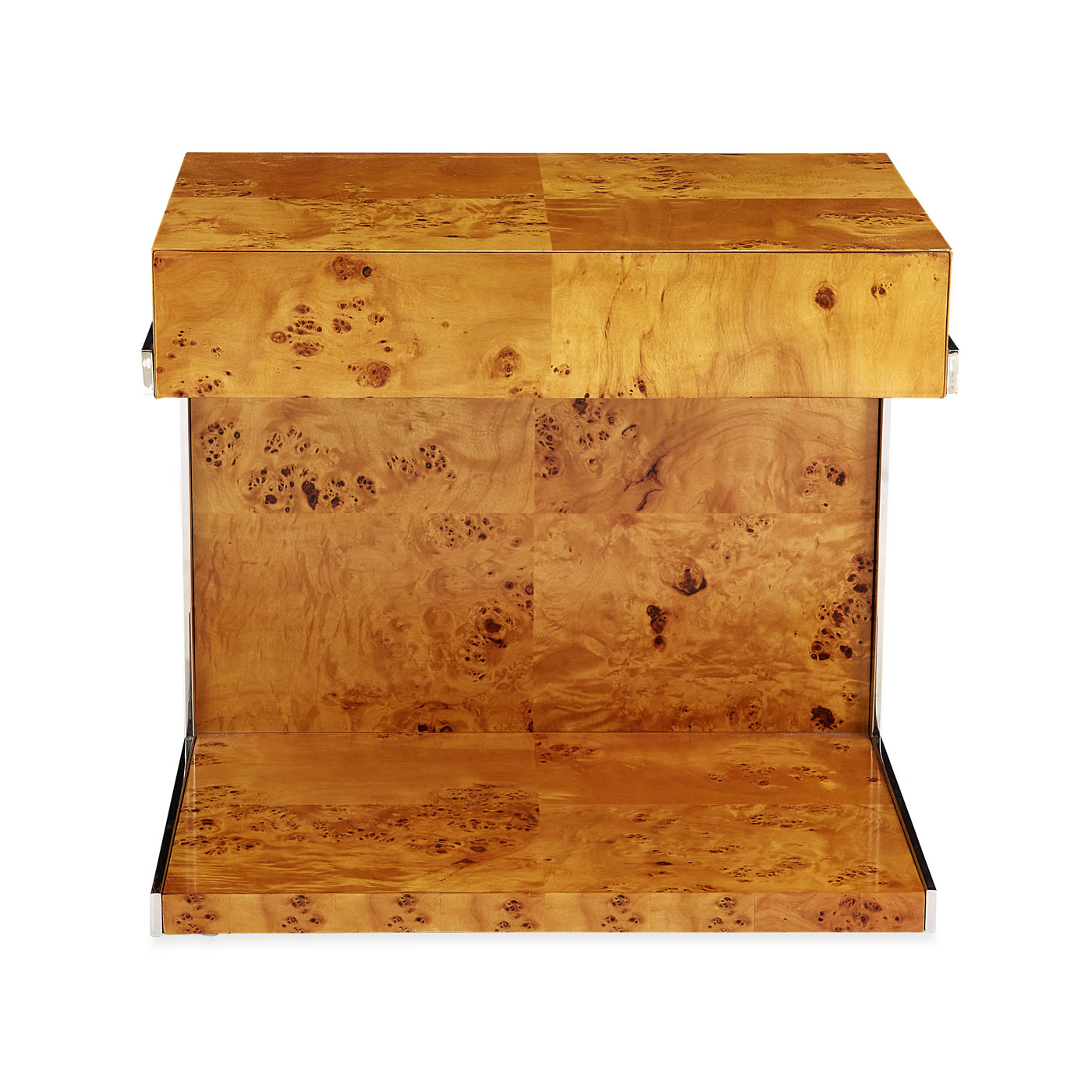 Modern Bond Side Table Set - 2-Piece Nesting End Tables for Living Room, Bedroom, or Office - Space-Saving Accent Furniture for Small Spaces