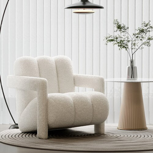 Ergonomic Cushioned Arm Chair for Living Room - Ultra Comfortable Lounge Chair for Reading & Relaxing - Perfect Accent Chair for Home Office or Bedroom