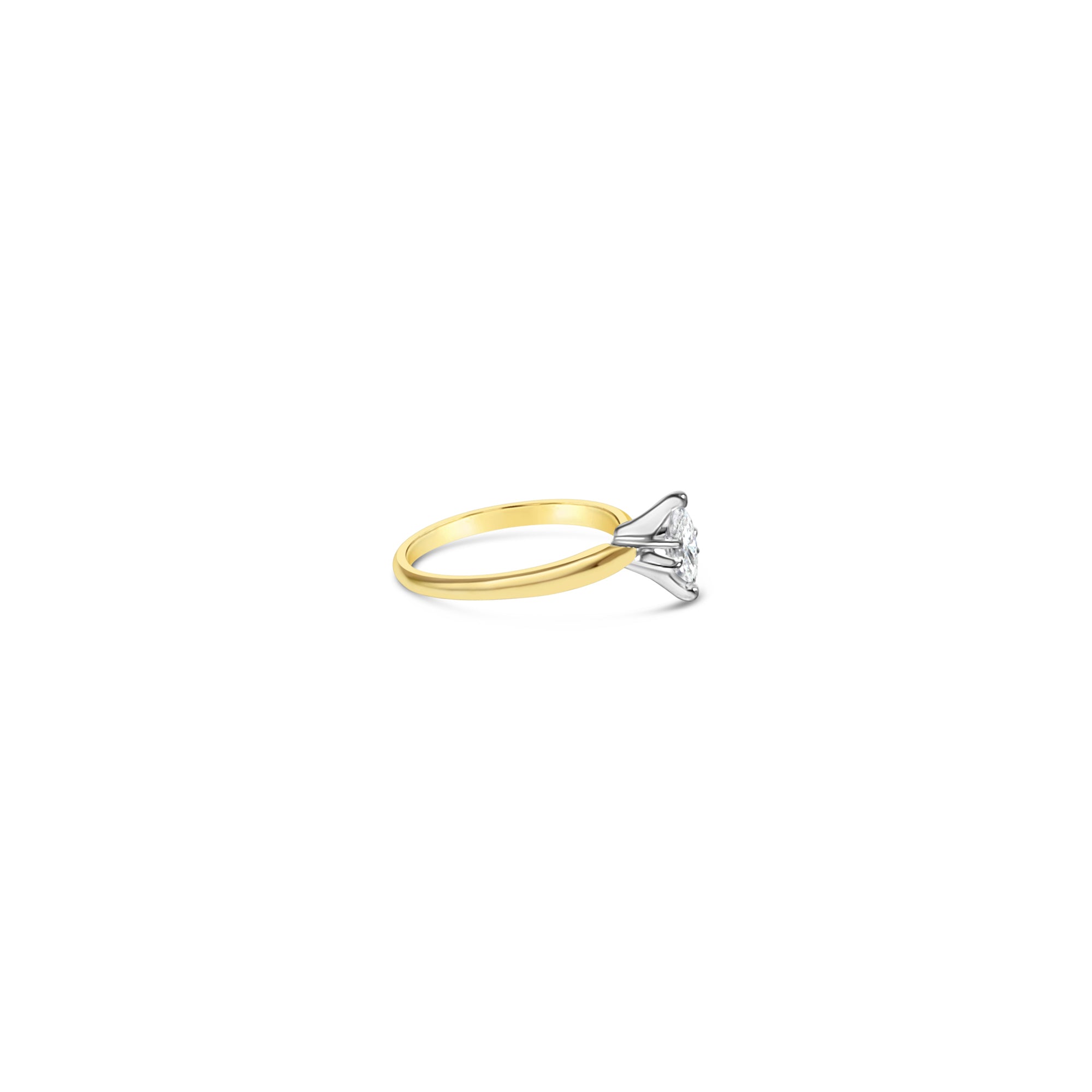1/3 Carat Solitaire Marquise Diamond Engagement Ring - 14K White Gold Wedding Band for Women, Proposal Gift, Anniversary Jewelry - Perfect for Romantic Proposals, Weddings & Special Occasions