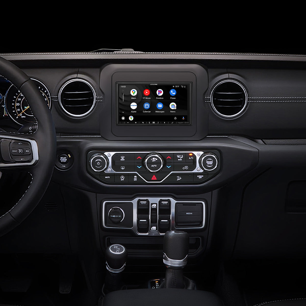 Alpine i407 WRA JL 7-Inch Touchscreen Multimedia Receiver for 2018-2020 Jeep Wrangler & 2020-Up Gladiator - CarPlay, Android Auto, Bluetooth - Perfect for Off-Road Adventures & Daily Commutes
